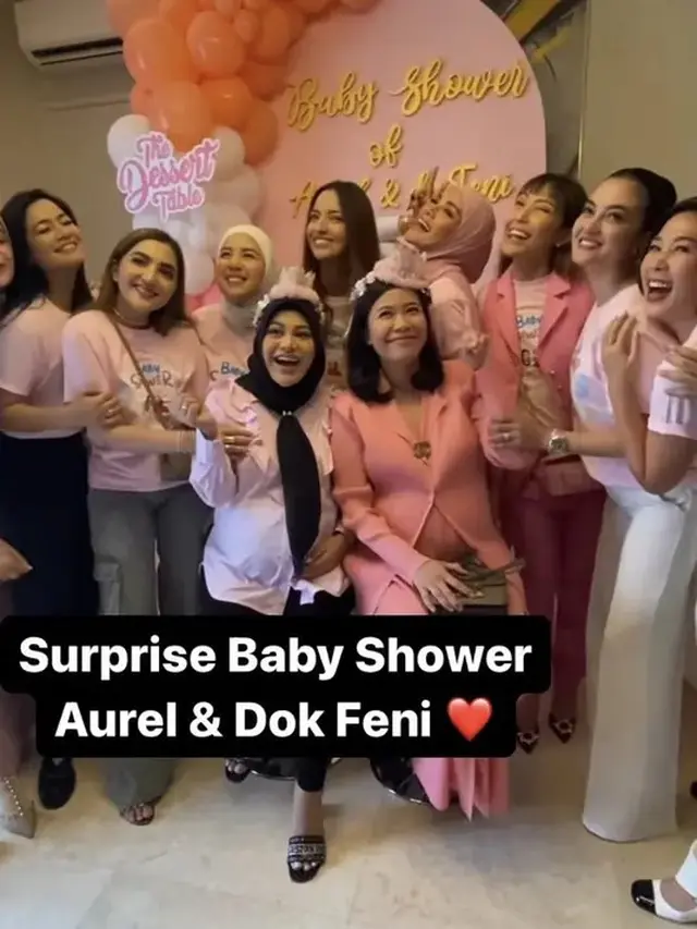 8 Momen Kejutan Baby Shower Aurel Hermansyah oleh Geng Cendol, Seru Banget