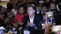 Ketua Umum PSSI, Mochamad Iriawan, memberikan keterangan kepada wartawan saat KLB PSSI di Hotel Shangri-La, Jakarta, Minggu (2/11/2019). Iwan akan memimpin PSSI selama empat tahun, dari 2019 hingga 2023. (Bola.com/M Iqbal Ichsan)