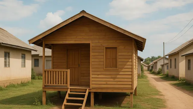 Model Rumah Sederhana dengan Biaya Murah (created by AI)