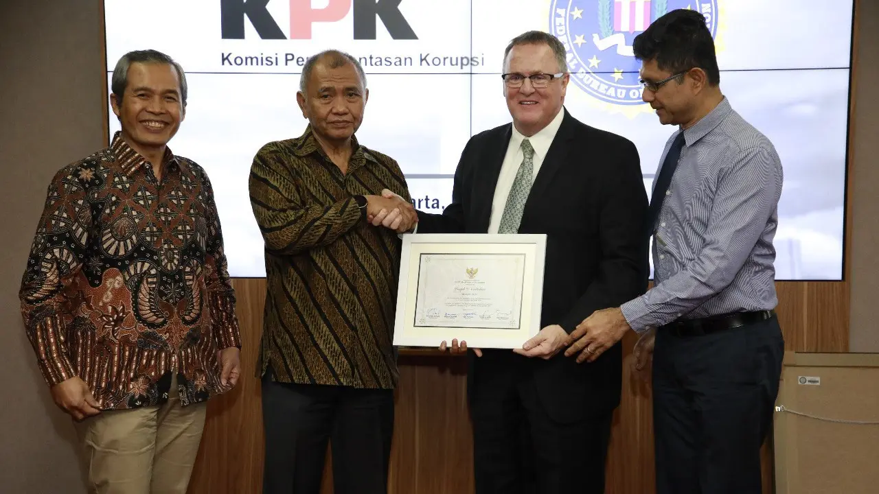 Perwakilan FBI bertemu dengan KPK, Jumat (5/7/2019).)