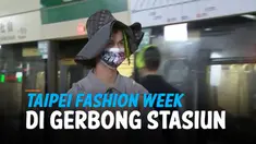 Desainer Taiwan, Huang Shih-Shun mengubah kereta bawah tanah Taipei City menjadi panggung catwalk untuk acara Taipei Fashion Week, Minggu, 10 Oktober 2021 kemarin.