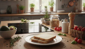 ilustrasi roti tawar (created by AI)