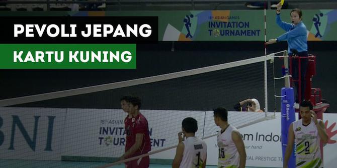 VIDEO: Momen Pemain Voli Jepang Dapat Kartu Kuning saat Hadapi Indonesia