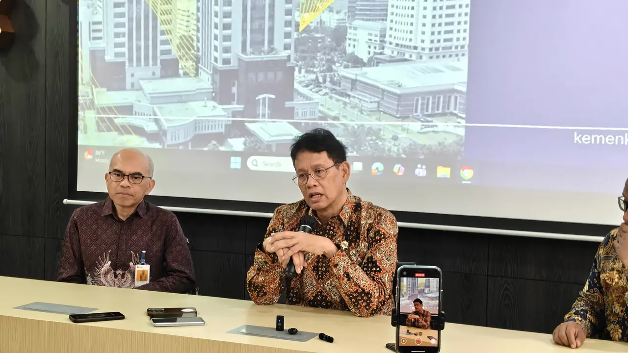 Menteri Keuangan Purbaya Yudhi Sadewa di Kantor Kementerian Keuangan, Selasa (21/4/2026). (Foto: Liputan6.com/Immanuel Christian)
