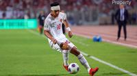 Malik Risaldi melakukan debutnya bersama Timnas Indonesia saat bertandang ke markas Bahrain pada laga Grup C Kualifikasi Piala Dunia 2026 yang berlangsung di Bahrain National Stadium, Riffa, pada Kamis (10/10/2024) malam WIB. (Dok. PSSI)
