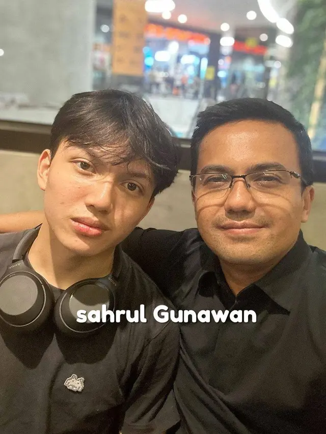 Potret Sahrul Gunawan dan anaknya (Sumber: Tiktok/@niff2005)