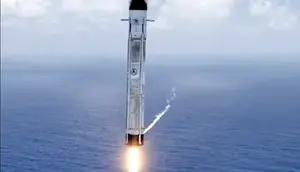China Sukses Daratkan Roket Reusable Pakai Jaring Raksasa di Laut