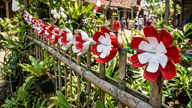 Bunga Plastik dari Bagian Bawah Botol