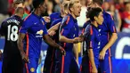 Gelandang Manchester United, Darren Fletcher (tengah), merayakan kemenangan atas Inter Milan 5-3 di FedEx Field, Washington DC, (29/7/2014). (REUTERS/Evan Habeeb-USA TODAY Sports)