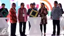 Wakil Presiden RI Jusuf Kalla saat membuka Acara Indonesia Broadcasting Expo (IBX) 2016 yang kembali digelar di Balai Kartini pada tanggal 21 - 23 Oktober 2016,Jakarta, Jumat (21/10). (Liputan6.com/Helmi Afandi) 