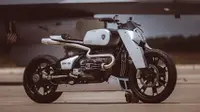 BMW R18 kustom garapan Rusty Wrench Motorcycles yang terinspirasi dari film Top Gun: Maverick. (Bikeexif)