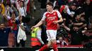 Kontribusi besar Gyökeres juga menjaga asa The Gunners dalam perburuan gelar. Arsenal kini memimpin persaingan di papan atas klasemen dengan keunggulan enam poin atas rival terdekat, Manchester City, yang masih menyisakan dua pertandingan. (AFP/Ben Stansall)