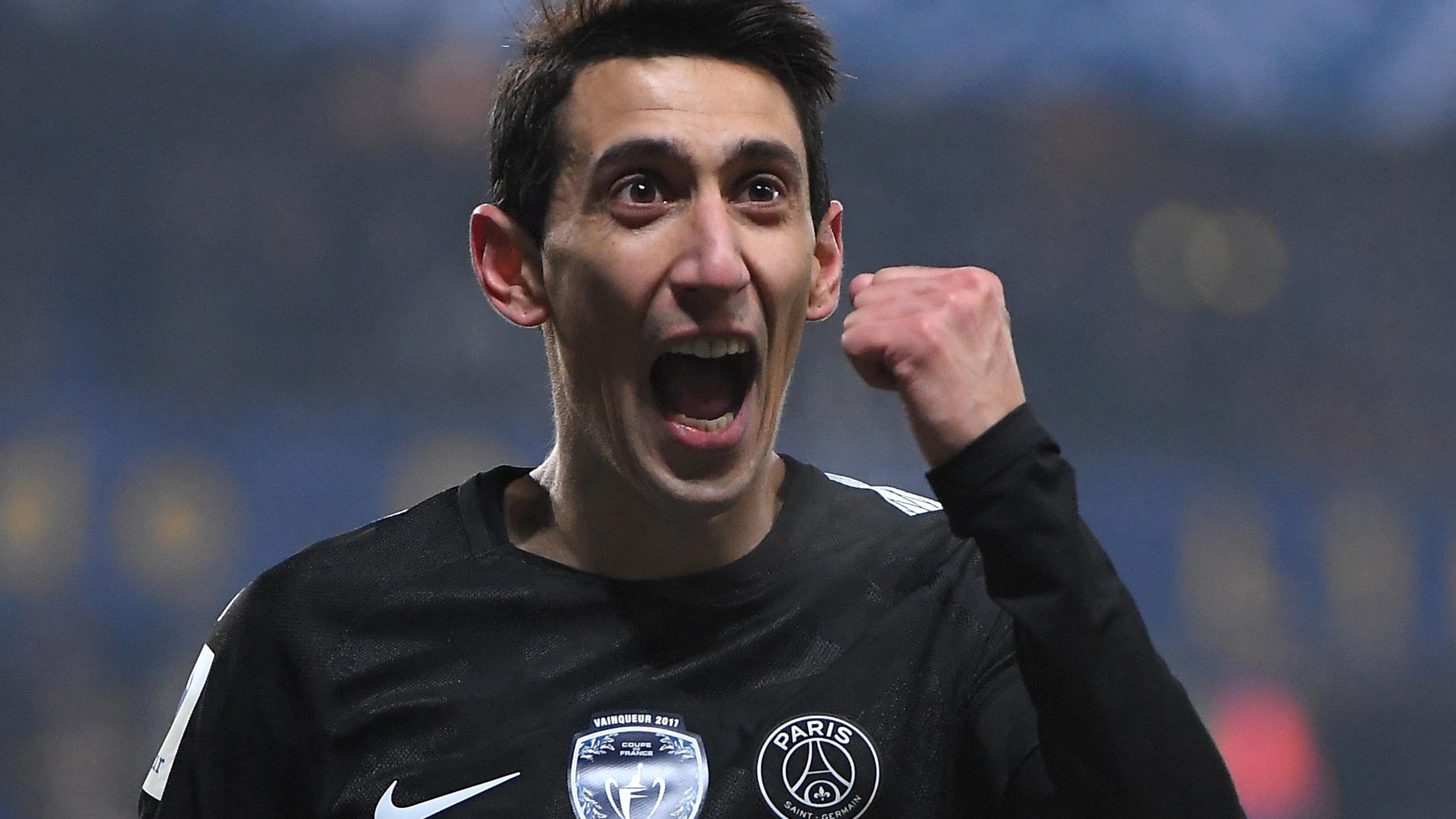 Bintang Paris Saint-Germain, Angel Di Maria. (AFP/Patrick Hertzog)