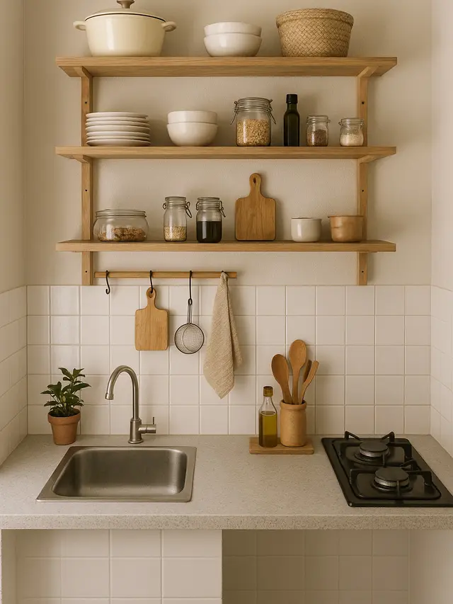 Inspirasi Desain Dapur Sederhana Tanpa Kitchen Set