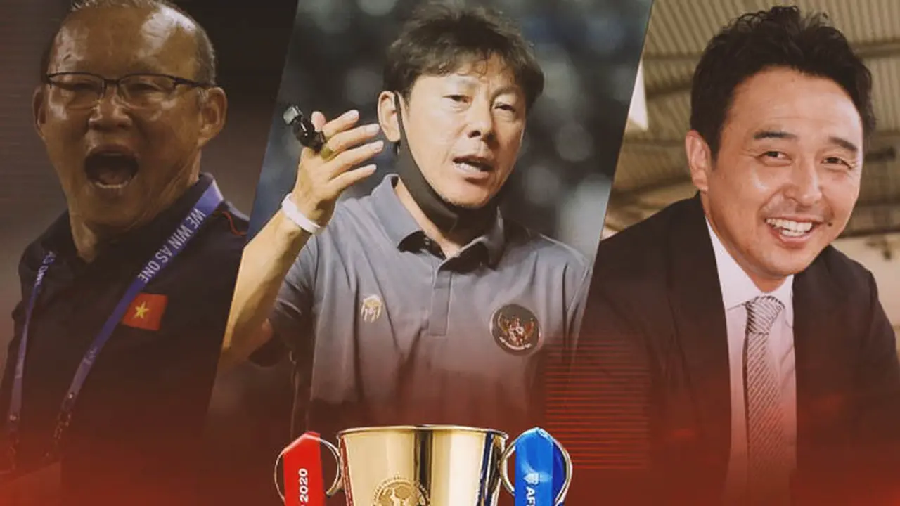 Ilustrasi -  Park Hang-seo (Vietnam), Shin Tae-yong (Indonesia), Tatsuma Yoshida (Singapura)