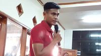 Kapten Timnas Indonesia, Fachruddin Aryanto, berbicara jelang pertandingan uji coba internasional kontra Bangladesh yang bakal digelar di Stadion Si Jalak Harupat, Bandung, Rabu (1/6/2022) malam WIB.