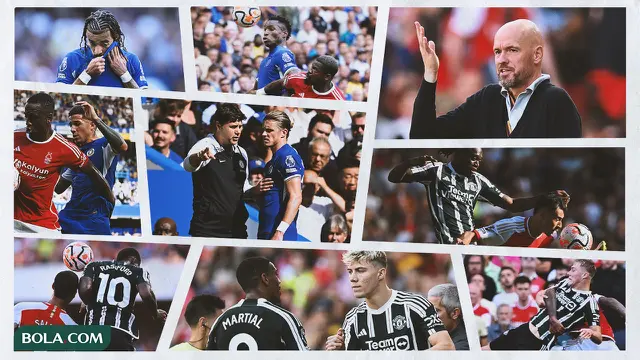 Kolase - Foto MU dan Chelsea
