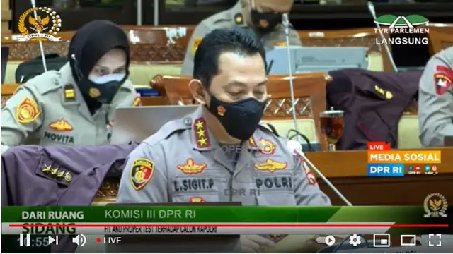 Komjen Listyo Sigit Prabowo menjalani uji kelayakan dan kepatutan atau fit and proper test.
