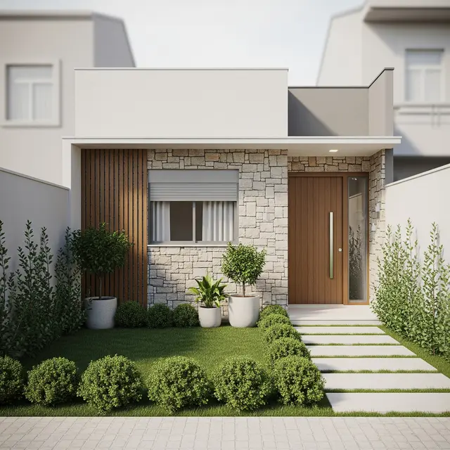 Gambar Model Depan Rumah Minimalis (Image by Gemini AI)