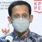 Mendikbud Nadiem Makarim menjelaskan keputusan membuka sekolah tatap muka harus mendapatkan keputusan bersama saat konferensi pers di Kantor Presiden, Jakarta, Rabu (25/11/2020). (Biro Pers Sekretariat Presiden)