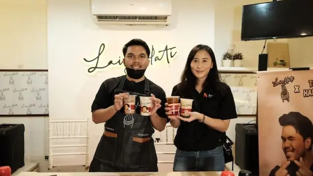Thariq Halilintar ditunjuk sebagai brand ambasador baru sebuah merk kopi bernama Lain Hati.