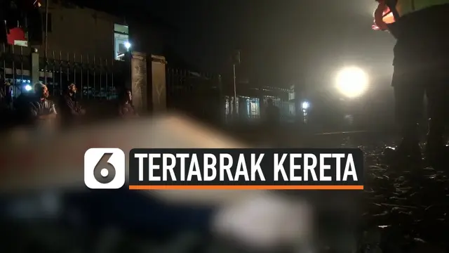 VIDEO: Pakai Headset, Pria Tewas Tertabrak KRL Tangerang