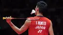 Raja terakhir yang harus dihadapi Anthony Ginting untuk menjadi juara BWF World Tour 2019 adalah tunggal putra nomor satu dunia, Kento Momota. (AFP/Stringer)