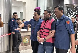 Sony Sonjaya diperiksa Kejagung (Foto: Ady Anugrahadi/Liputan6.com)