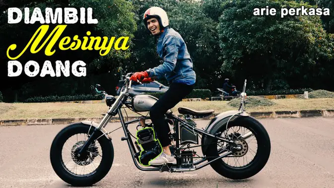 Terpakai Mesinnya Saja Kawasaki W175 Disulap Menjadi Chopper Otomotif Liputan6