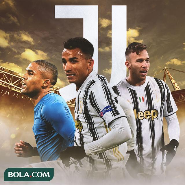 Juventus - Douglas Costa, Danilo, Arthur Melo