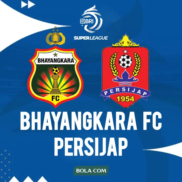 Bhayangkara FC vs Persijap di BRI Super League