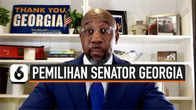 VIDEO: Perkuat Posisi Demokrat, Georgia Pilih Senator Kulit Hitam Pertama
