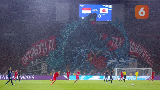 Foto: Aksi Koreografi Menakjubkan Buka Pertandingan Timnas Indonesia Vs Jepang di Kualifikasi Piala Dunia 2026