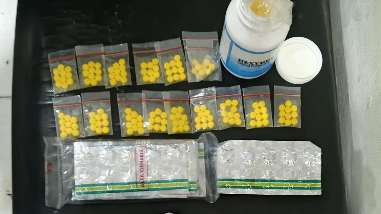 Pria di Tangerang Nekad Bawa dan Jual 1.110 Pil Hexymer dan Tramadol