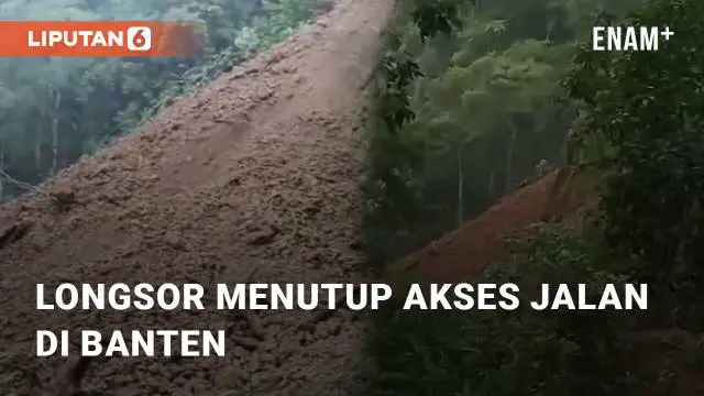 Beredar di media sosial terkait video longsor tanah di Warungbanten - Citorek. Longsor tersebut mengakibatkan terputusnya akses jalan Warungbanten - Citorek