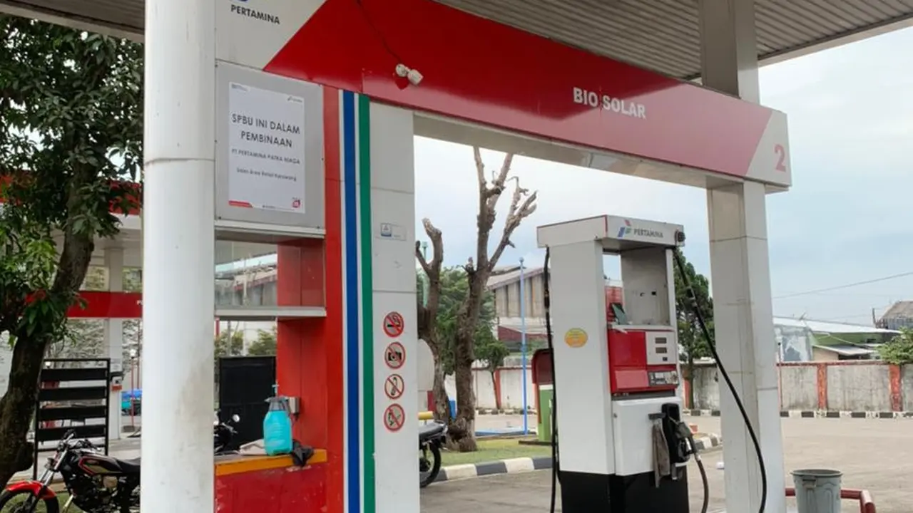 Pertamina memberikan sanksi terhadap Stasiun Pengisian Bahan Bakar Umum (SPBU) 34-41105 di Kabupaten Purwakarta