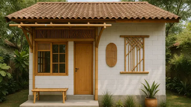 7 Model Rumah Kecil Tapi Cantik 3x6 Meter dari Bambu dan Batako, Tampilan Estetik, Hemat Biaya dan Ramah Lingkungan