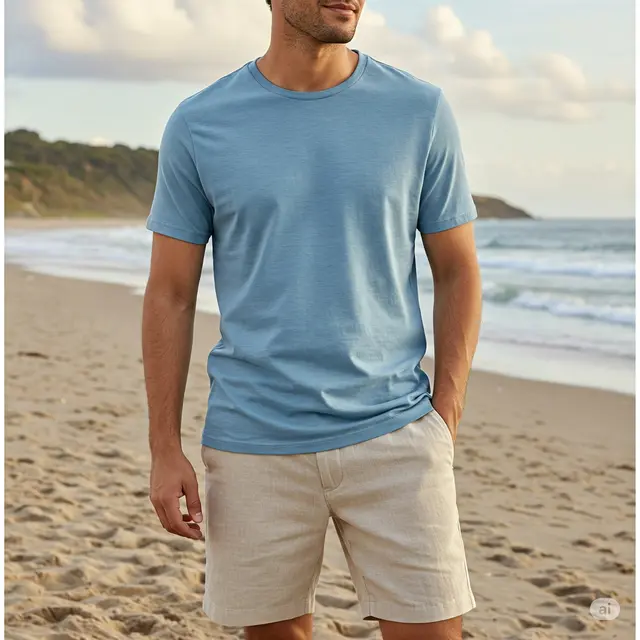 8 Inspirasi Outfit ke Pantai Pria yang Stylish dan Nyaman
