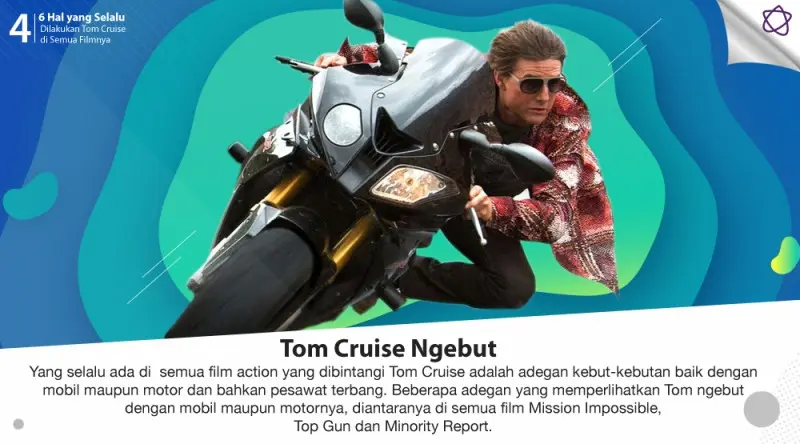 6 Hal yang Selalu Dilakukan Tom Cruise di Semua Filmnya. (Digital Imaging: Nurman Abdul Hakim/Bintang.com)