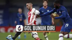 Chelsea tahan imbang Ajax 4 -4 pada pertandingan lanjutan Grup H Liga Champions di Stamford Bridge, London (5/11/).