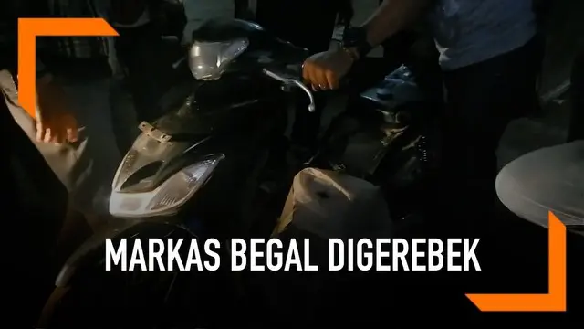 VIDEO: Detik-Detik Polisi Gerebek Markas Komplotan Begal Sepeda Motor