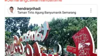 Di Semarang, perlawanan terhadap vandalisme dipimpin langsung Wali Kota Semarang. (Liputan6.com/Felek Wahyu).