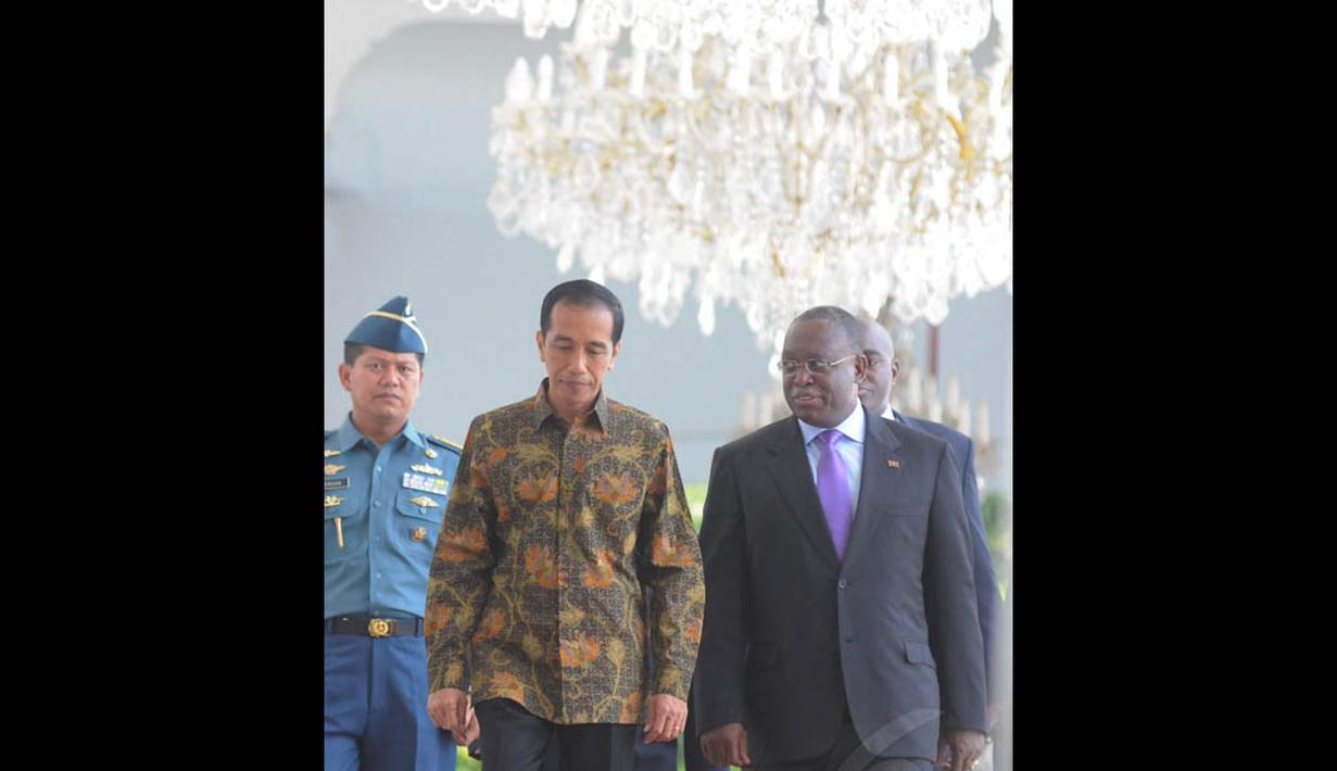 Kunjungan Wapres Angola, Manuel Domingos Vicente, untuk menjalin kesepakatan kerja sama dengan pemerintahan Jokowi-JK, Jakarta, Jumat (31/10/2014). (Liputan6.com/Herman Zakharia)  