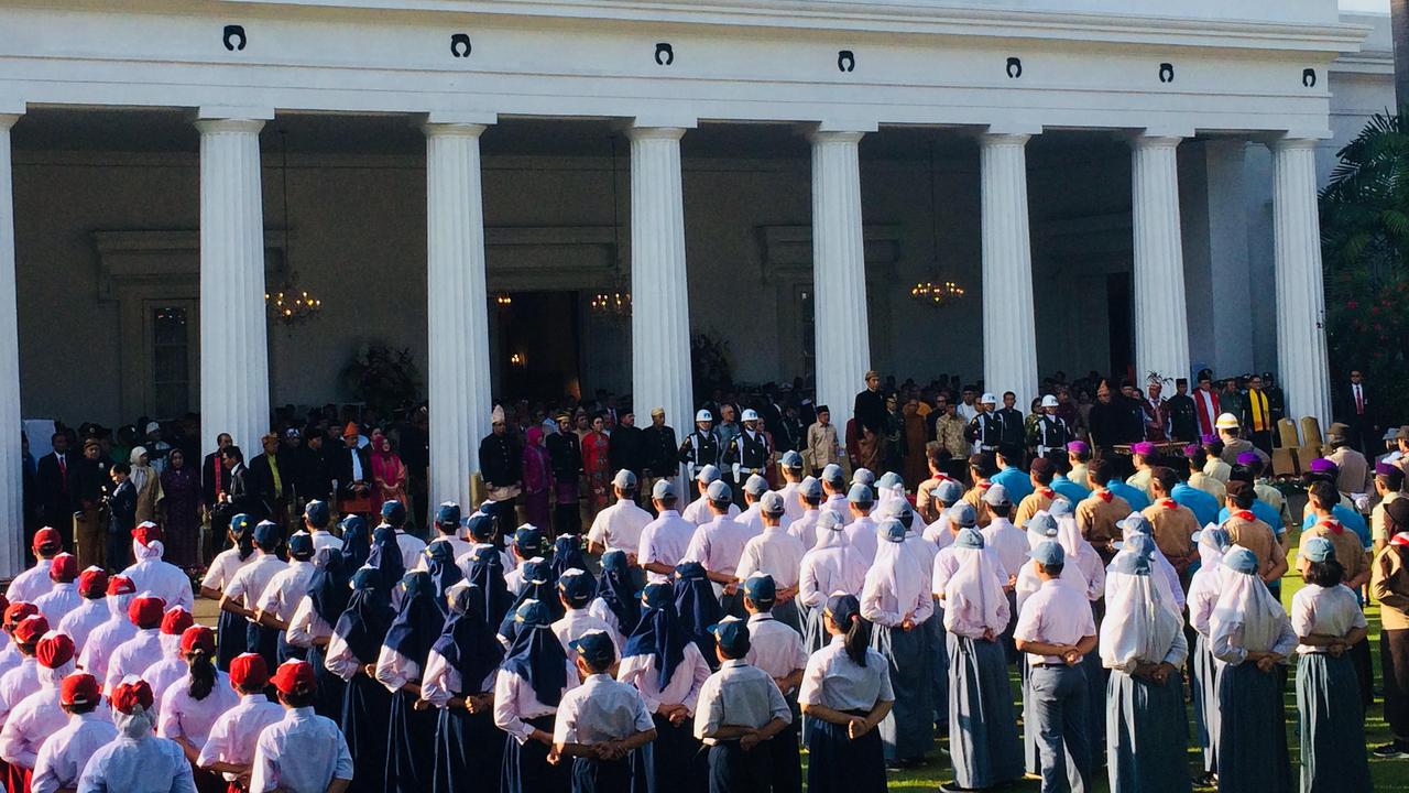 Presiden Jokowi memimpin upacara peringatan Hari Lahir Pancasila