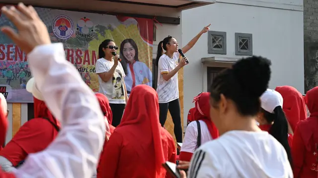 Alia Laksono memilih untuk menerapkan gaya hidup sehat kepada masyarakat melalui olahraga senam