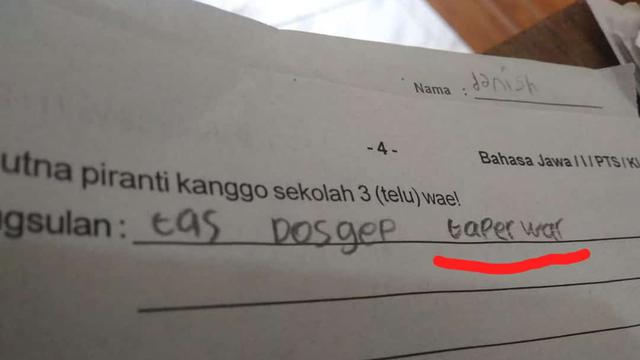 10 Soal dan Jawaban Aneh Menurut Netizen Ini Bikin Tepuk Jidat