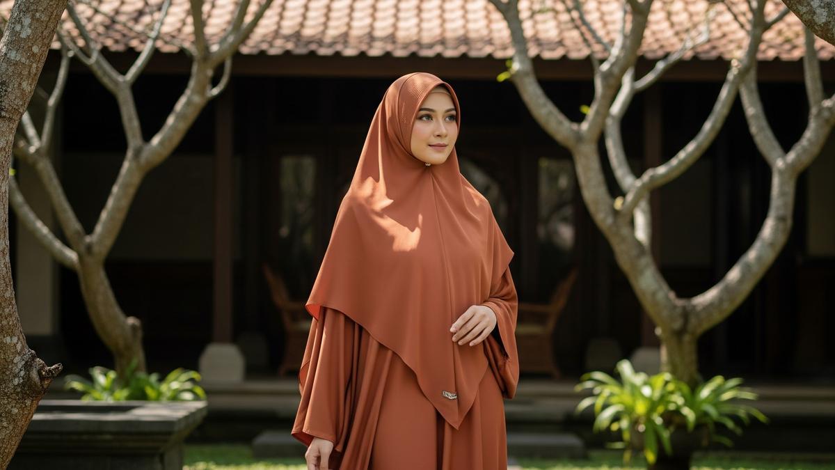 9 Model Gamis Abaya Syar'i Polos yang Mewah, Tampil Anggun dan Berkelas