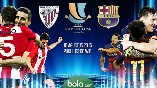 Piala Super UEFA: Athletic Bilbao vs Barcelona (Bola.com/samsul hadi)