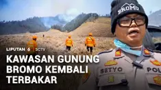 Kawasan Taman Nasional Bromo Tengger Semeru, kembali terbakar. Upaya pemadaman api hingga Jumat sore, terus dilakukan. BPBD kembali mengerahkan water bombing dan pemadaman manual lewat darat.