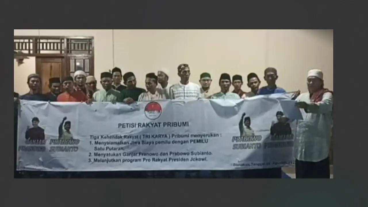 Petir Bumi meyakini jika Prabowo Subianto dan Ganjar Pranowo dapat disatukan sebagai bakal calon presiden (capres) serta bakal calon wakil presiden (cawapres) akan memenangkan Pemilihan Presiden atau Pilpres 2024 dalam satu putaran.